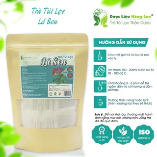 Trà Túi Lọc Lá Sen 90g (30gói x 3g) HTĐT tăng huyết áp, mất ngủ, giảm mỡ máu, mát gan, gan nhiễm mỡ, giảm cân