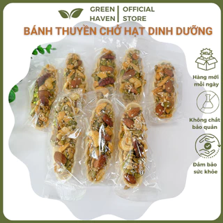 Bánh thuyền mix hạt dinh dưỡng, bánh ăn kiêng hỗ trợ giảm cân, bánh hạt dinh dưỡng ngũ cốc, bánh ăn eatclean Green Haven