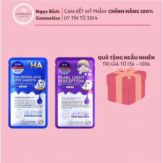 Mặt Nạ Dưỡng Ẩm Dưỡng Trắng Da HA Maycreate Mask Ha 1 miếng Hàng Nội Địa Trung