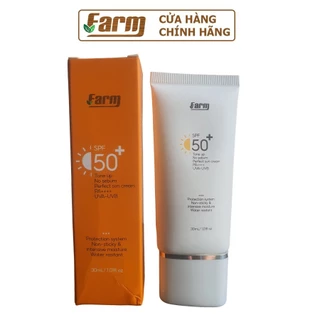 Kem Chống Nắng Nâng Tông Hỗ Trợ Dưỡng Trắng Farm 30ml