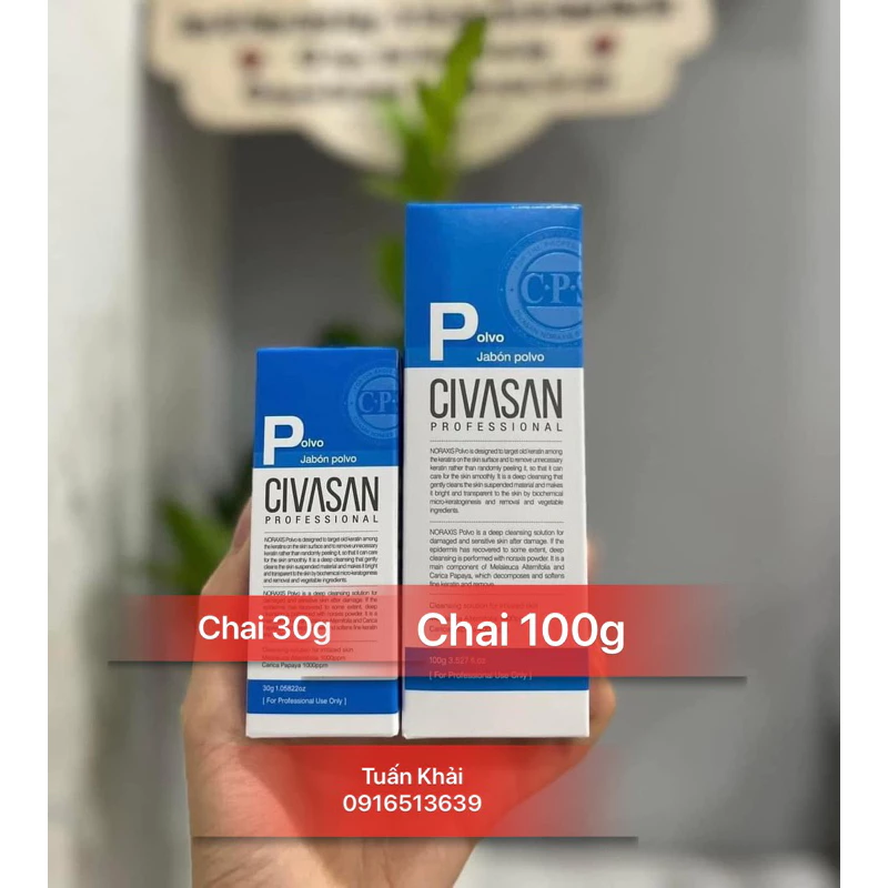 Tẩy Da Chết Civasan Enzyme Noraxis Polvo - 30g