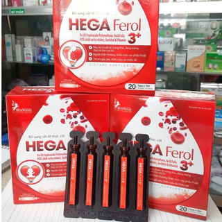 Sắt ống Hega ferol 3+ giúp bổ sung sắt và acid folic cho cơ thể