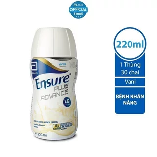 Thùng 30 chai sữa ensure plus advance 220ml - cao năng lượng date mới 2025