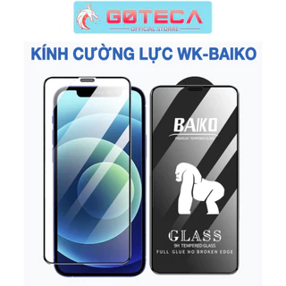 Cường lực baiko iphone 14 pro max xs max 13 pro max 13 11 Pro max 11 X Xr Xs 7 8 Plus 12 Pro 12 Promax full màn[Baiko] -