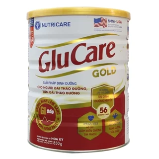 Sữa bột Nutricare Glucare Gold dinh dưỡng cho người tiểu đường lon 850g