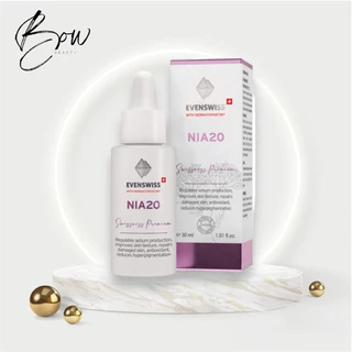 [Cty]Serum Nia20 Evenswiss Sáng Mịn Da Điều Tiết Dầu Se Lỗ Chân Lông