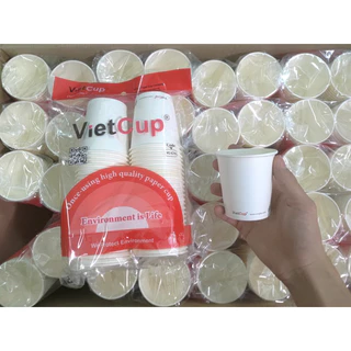 Ly Giấy Vietcup 7Oz 210ml-Cốc uống nước không nắp