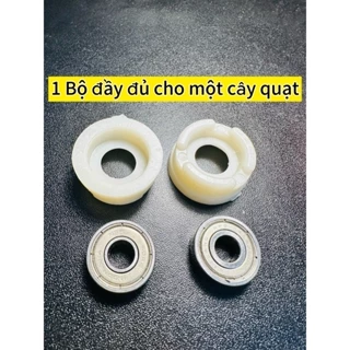 Bộ Sản phẩm ( 2 Sơmi Nhựa + 2 Vòng bi 608z Nhật Bãi) Đầy đủ cho 1 quạt