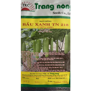 Hạt Giống Bầu Xanh Trang Nông 218 (Gói 100 Hạt)