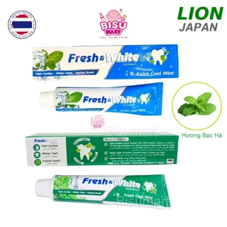 Kem đánh răng Lion Fresh and White Thái Lan hương bạc hà thơm mát 160g