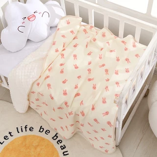 Chăn Xô Muslin Cho Bé Hạt Đậu Trần Bông Mền Mại Size 100*110Cm Nhiều Họa Tiết Xinh Xắn Shop Kid Mama Store