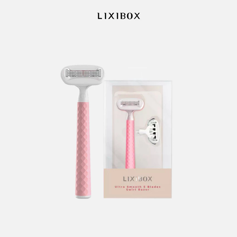 Dao Cạo Chuyên Dụng 5 Lưỡi Kèm 1 Đầu Thay Lixibox Ultra Smooth 5 Blades Swirl Razor