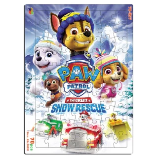 BỘ TRANH XẾP HÌNH 70 MẢNH PAW PATROL THE GREAT SNOW RESCUE