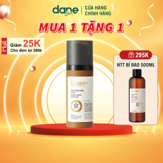 [MUA 1 TẶNG 1] Kem chống nắng bí đao COCOON 50ml , SPF 50+, PA++++