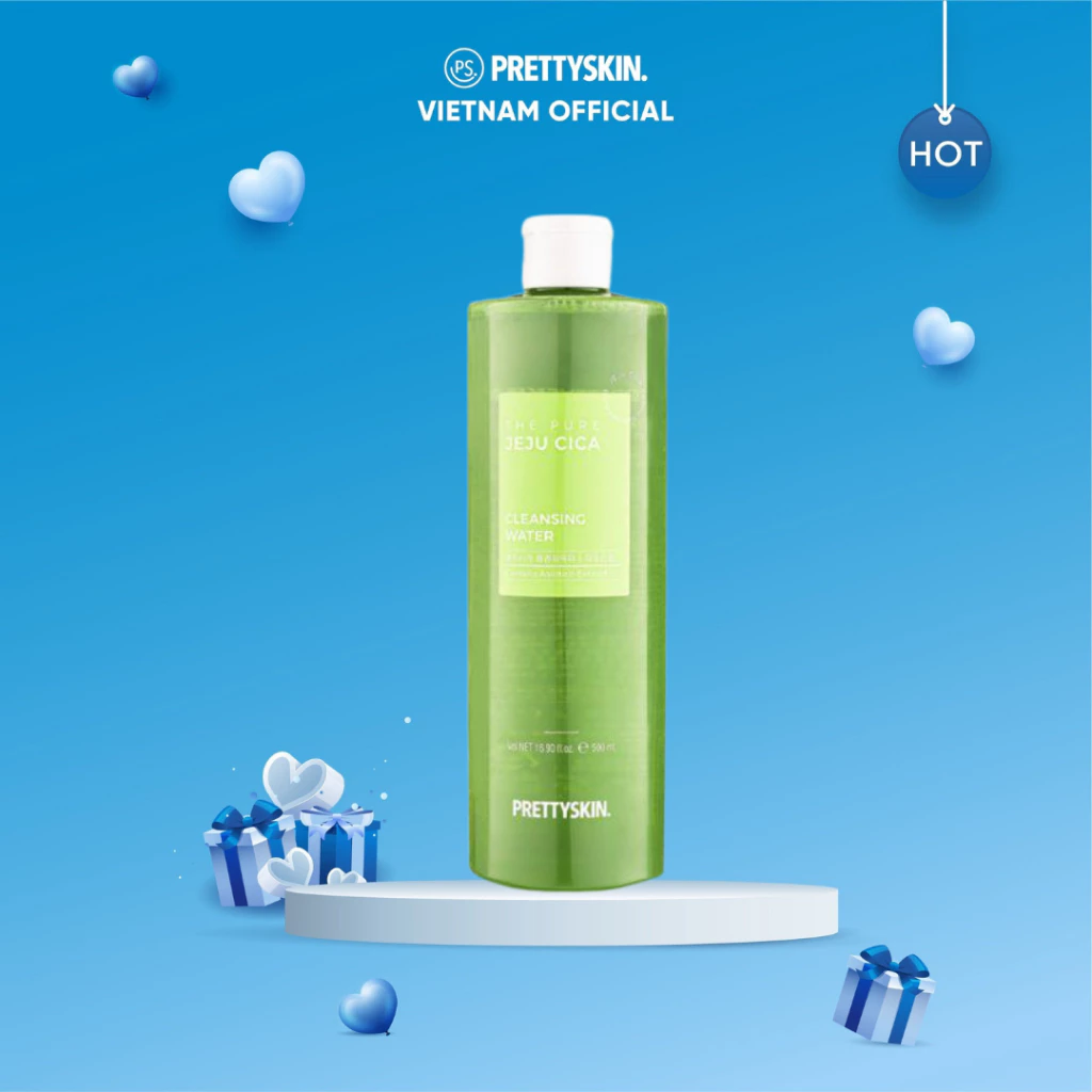 Tẩy trang rau má Prettyskin 500ml