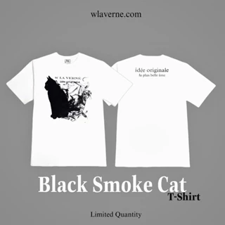 Áo Thun Black Smoke Cat - Limited quantity - W La Verné