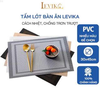 Tấm lót bàn ăn bằng nhựa Levika, cách nhiệt giá rẻ chống trơn trượt giá siêu rẻ