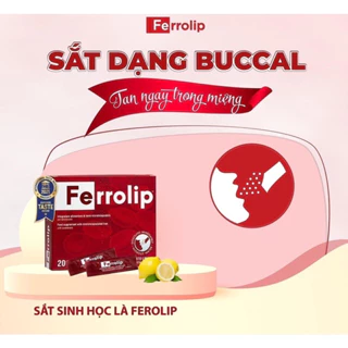 Sắt bầu, Sắt sinh học Ferrolip liposome bổ sung sắt cho mẹ bầu người thiếu máu thiếu sắt_Chính hãng kèm quà