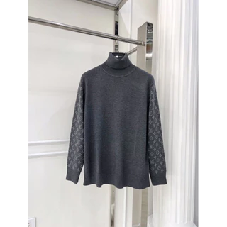 ⚡️[Hight Quality] Hàng Có Sẵn!! Áo Sweaters Len Cổ Lọ LV Luon Vuituoi Fw24 - Họa Tiết Monogram Dệt Kim Sang Trọng Nam Nữ