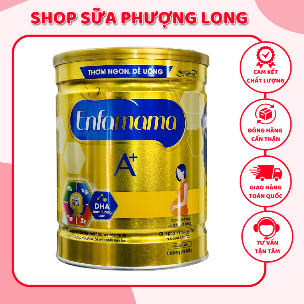 Sữa Bầu Enfamama A+ 830g Dinh Dưỡng Cao Đặc Biệt Cho Mẹ Bầu