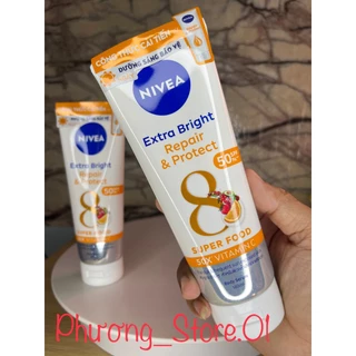 Serum Dưỡng Thể NIVEA Phục Hồi & Chống Nắng Ban Ngày từ 8 Super Foods (180 ml)