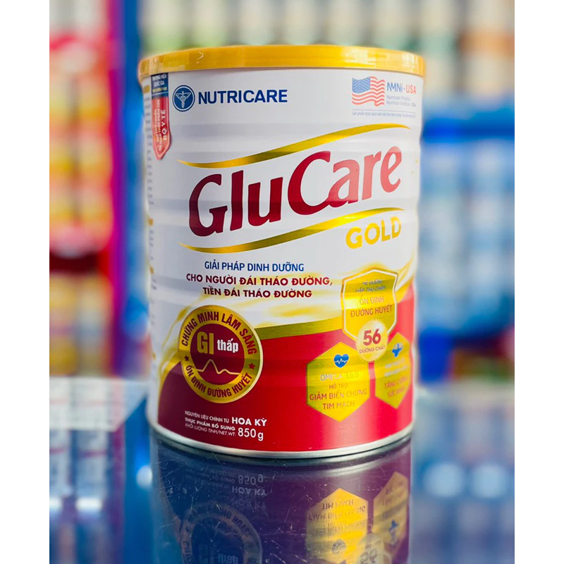 Sữa Bột Nutricare Glucare Gold Dinh dưỡng cho người Đái Tháo Đường (850g)