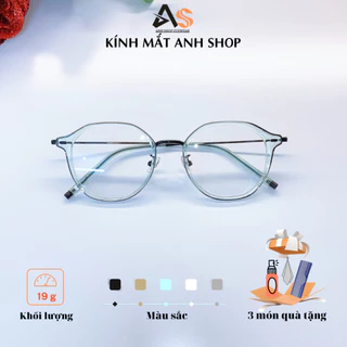 Kính lục giác nhẹ mảnh thời trang nam nữ 01341A