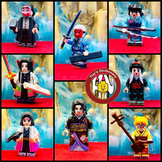 [ Có Sẵn ] WM6162 minifigures Anime Kimetsu no yaiba mô hình nhân vật demon slayer : Zenitsu Inosuke Tanjirou Muzan