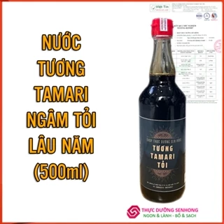 Nước tương tamari ngâm tỏi lâu Năm (500ml) Thơm ngon đậm đà.