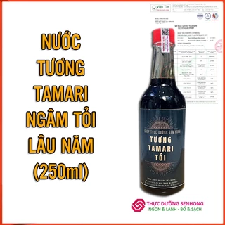 Nước tương tamari ngâm tỏi lâu năm (250ml) Thơm ngon, đậm đà, mặn dịu ngọt hậu