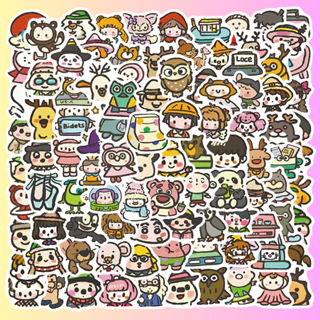59 - Set 50 Sticker Nhân Vật Anime Oldschool Dễ Thương