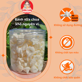 Bánh ăn dặm cho bé từ 6 tháng tuổi bánh SỮA CHUA KHÔ NGUYÊN VỊ Kiều Linh thơm ngon giòn tan.