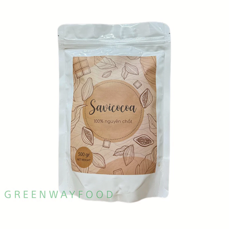 Bột Ca cao Malaysia nguyên chất Savi Cocoa gói 500g