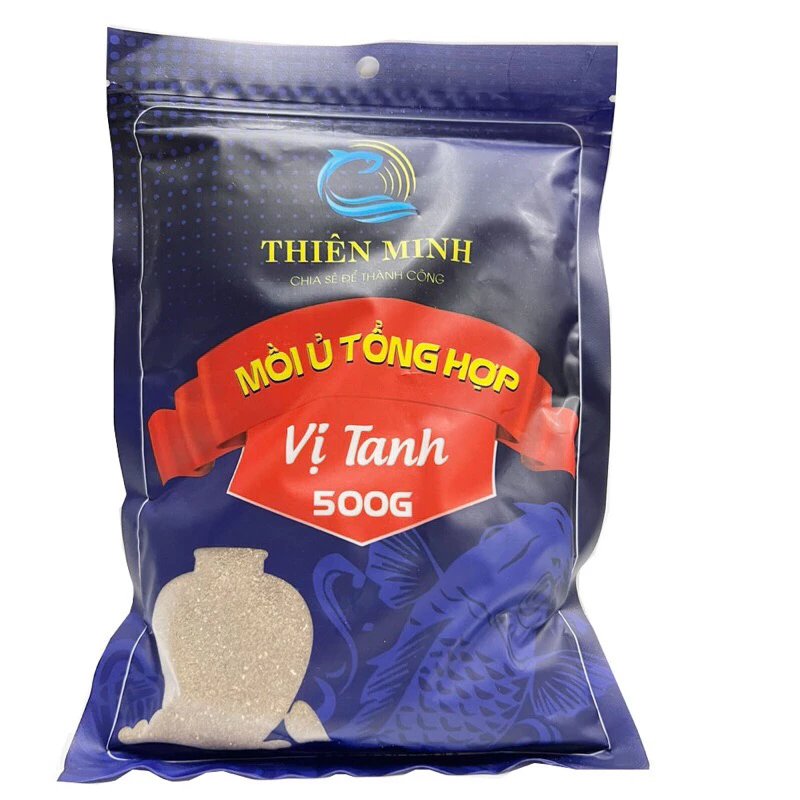 Mồi Câu Cá Ủ Tổng Hợp Vị Tanh Thiên Minh 500g- Cám Câu Cá Chuyên Chép, Trắm, Trôi, Rô Phi Siêu Nhạy Vào Thời Tiết Lạnh