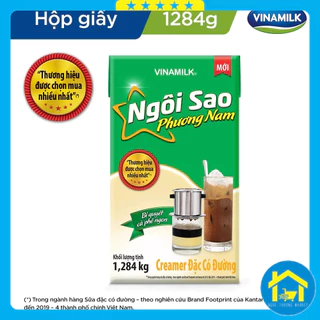 Hộp giấy 1284g - Sữa đặc có đường Ngôi Sao Phương Nam xanh lá