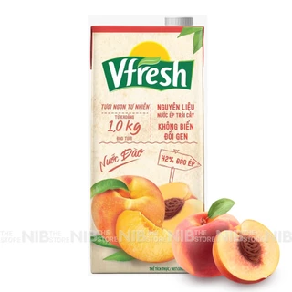 Nước ép Vfresh Đào hộp 1L