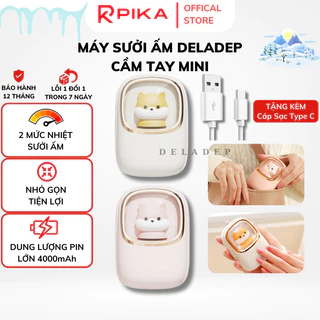 Máy Sưởi Ấm Tay DELADEP 2 Chế Độ Sưởi Ấm, Dung Lượng Pin Lớn 4000mAh, Hình Hoạt Hình Dễ Thương SAT01