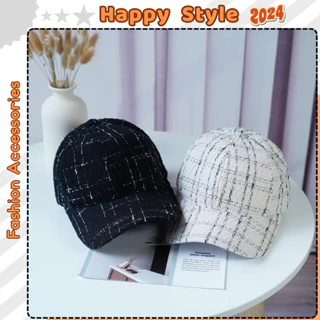 Mũ lưỡi trai Nón kết trơn vải bố xước cao cấp form unisex nam nữ N115 - Happy Style