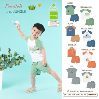 Bộ Cộc tay cotton Raglan Bé Trai Lullaby 2023 (Sz 9m-4y) NH147v