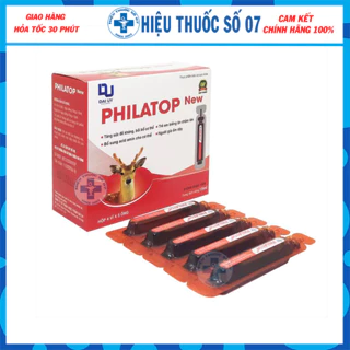 Philatop con hươu hộp 20 ống - dùng cho trẻ biếng ăn, chậm lớn, người già, tăng sức đề kháng, bổ sung chất đạm