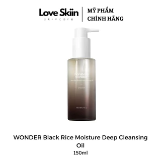 Dầu tẩy trang thuần chay HaruHaru Wonder Black Rice Moisture Deep Cleansing Oil 150ml