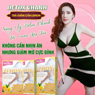 TRÀ CHANH LEMON DETOX GIẢM CÂN 7 NGÀY, 7 ngày giảm mỡ bụng, detox hương chanh