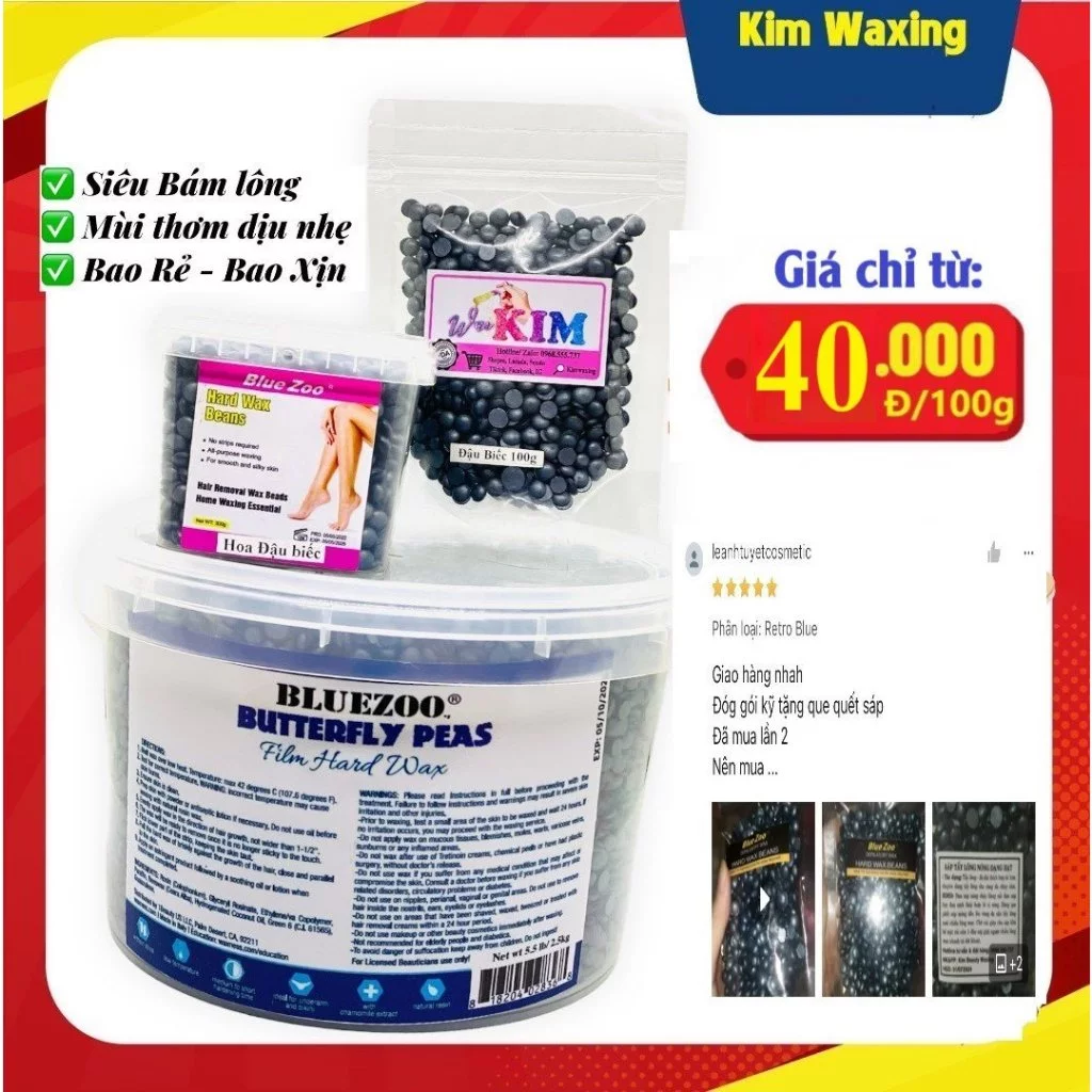 SÁP WAX BEANS PREAL TẨY LÔNG TRIỆT LÔNG CHUYÊN WAX BIKINI TẶNG KÈM QUE WAX HÀNG CHÍNH HÃNG