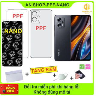 Miếng dán PPF-NANO Xiaomi Poco X4 GT dán màn hình - dán lưng