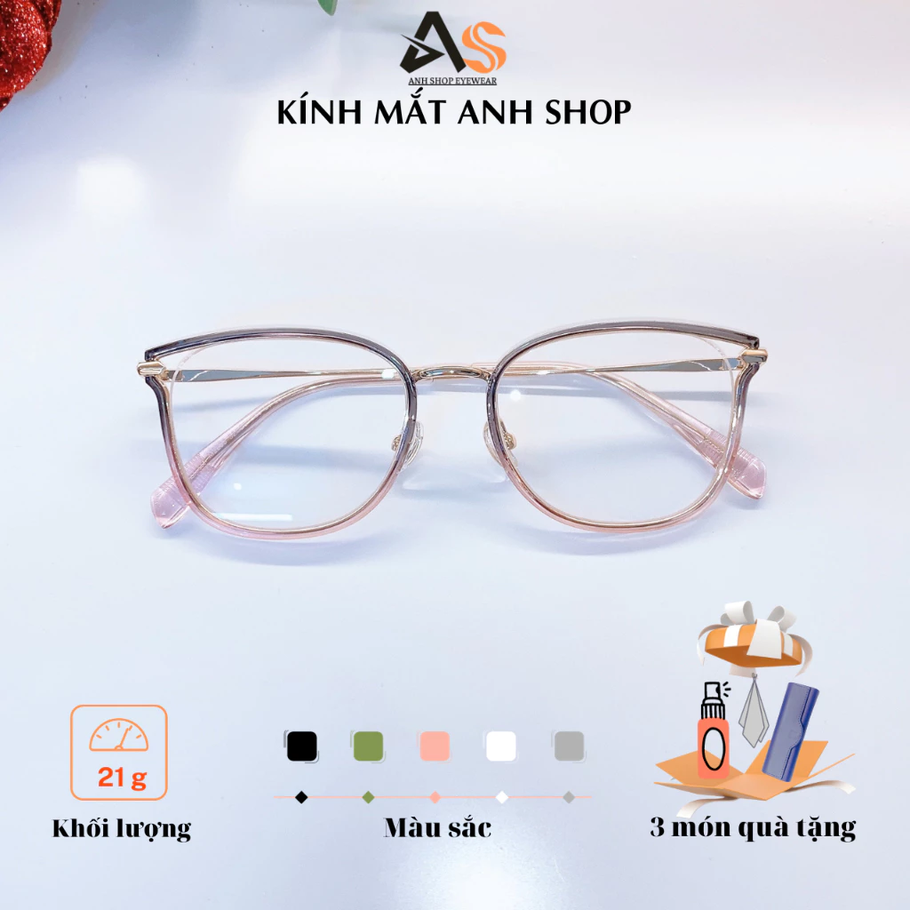 Kính vuông thời trang nam nữ chắc chắn kim loại 2293A