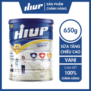 Sữa Bột Hiup Sữa Bột Tăng Chiều Cao Cho Bé Từ 2 Đến 15 Tuổi Loại 650 HIUP Chính Hãng