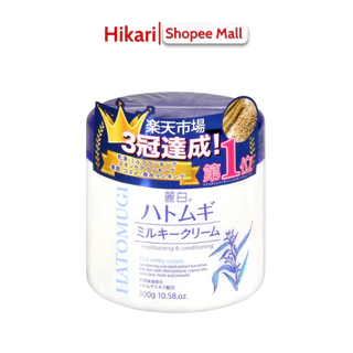 Kem dưỡng da Hatomugi Moisturizing Conditioning The Milky Cream 300g