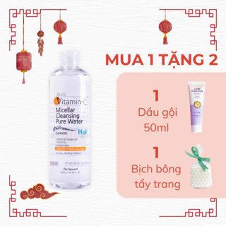 Nước tẩy trang Hàn Quốc AHA Vitamic C làm sạch makeup, bụi bẩn, bã nhờn 500ml