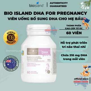 [ Hàng Chuẩn ÚC ] Bio Island DHA - Viên uống bổ sung DHA cho bà bầu 60 viên