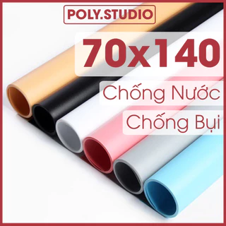 Phông Nền Chụp Ảnh PVC 70x140 cm Nhựa Màu Trắng, Xám, Đen, Cam, Hồng, Xanh, Be (Chọn Màu)